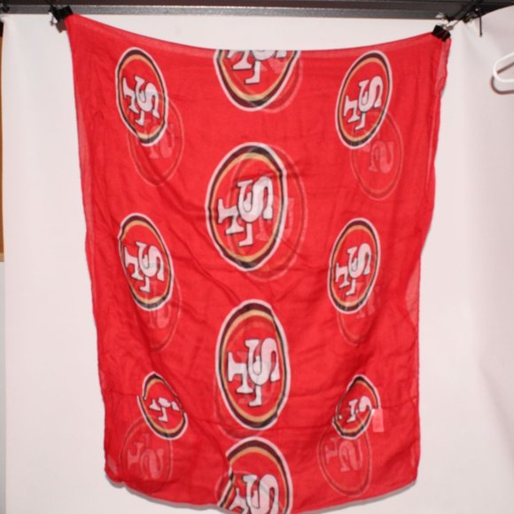 Forever Collectibles NFL San Francisco 49ers Football Infinity Scarf Red White - Picture 1 of 5